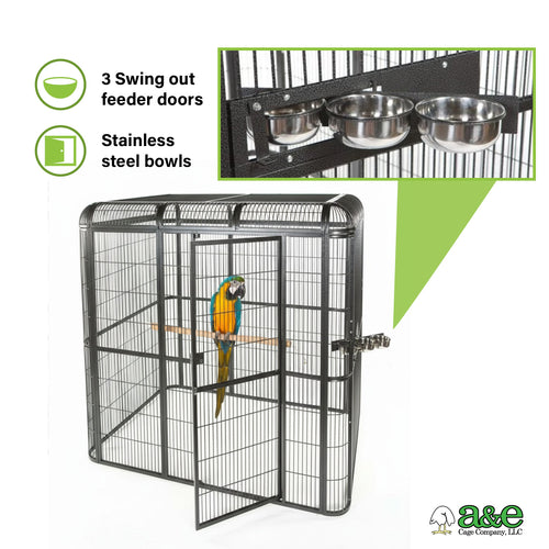 WALK-IN AVIARY 62x62 - BLACK