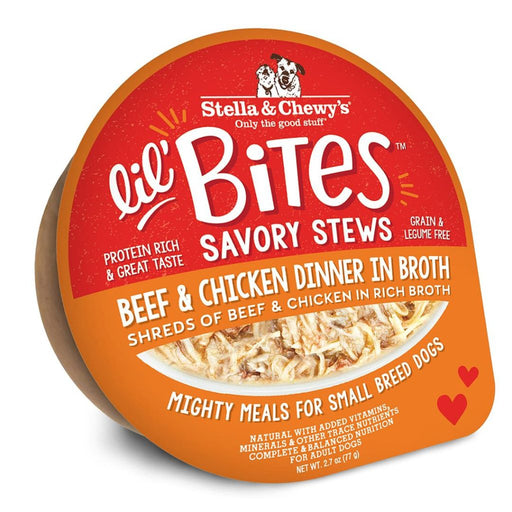 Lil' Bites Savory Stews Beef & Chicken Dinner in Broth