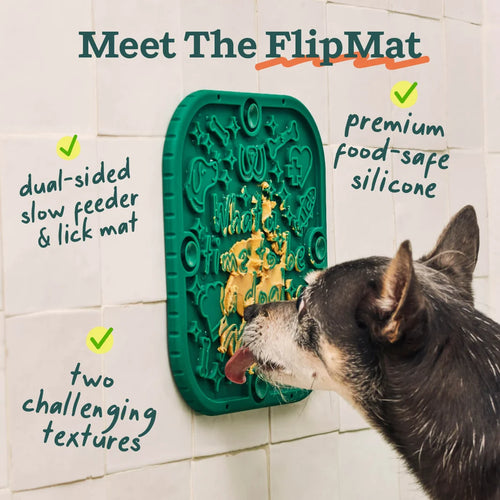 Woof FlipMat Dog Enrichemnt - Green