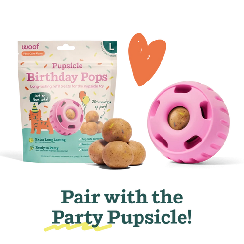 WOOF REFILL BIRTHDAY PUPSICLE POPS - LARGE