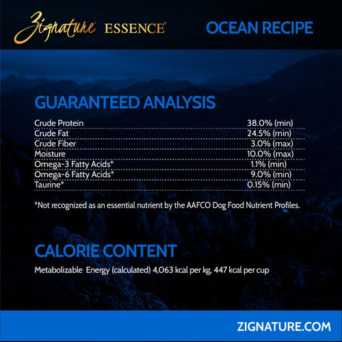 Zignature Essence LIR Ocean Recipe Dry Food - 21lb