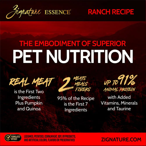 Zignature Essence LIR Ranch Recipe Dry Food - 3.5lb