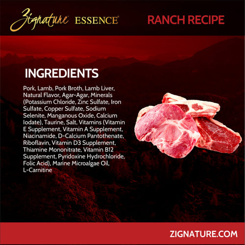 Zignature Essence LIR Ranch Recipe Wet Food Can - 13oz