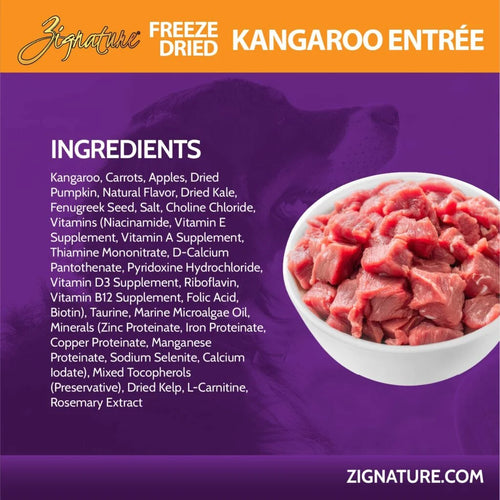 Zignature Original Freeze Dried Kangaroo Entrée - 12.5oz