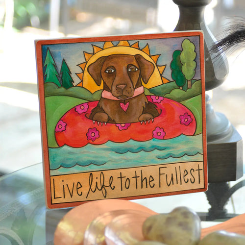 Brown Lab Wall Plaque | Abby