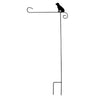 Wrought Iron Dog Garden Flag Stand
