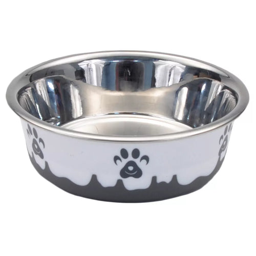 Maslow Design Series Non-Skid Paw Design Dog Bowl - Small 13oz