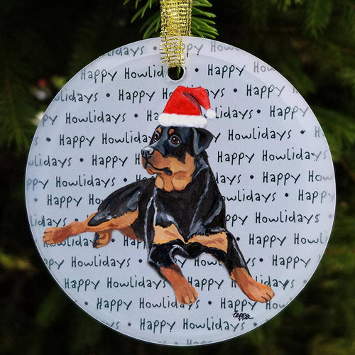 Rottweiler Christmas Ornament