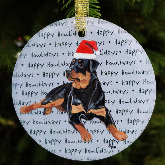 Rottweiler Christmas Ornament