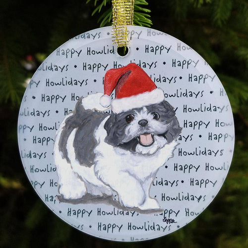 Shih Tzu Christmas Ornament