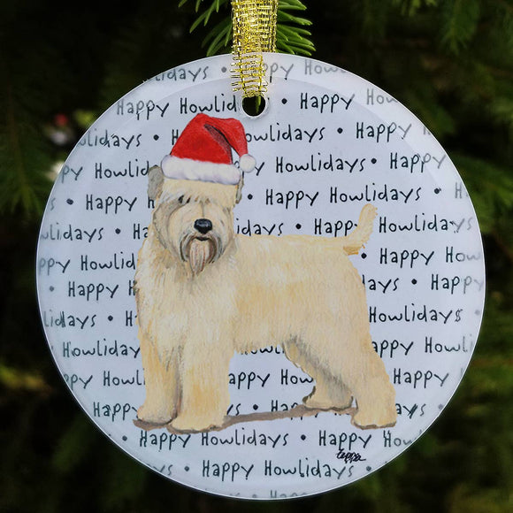 Wheaten Terrier Christmas Ornament