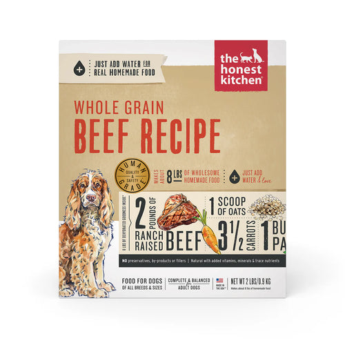 Honest Kitchen Dehydrated Whole Grain Beef - 2lb