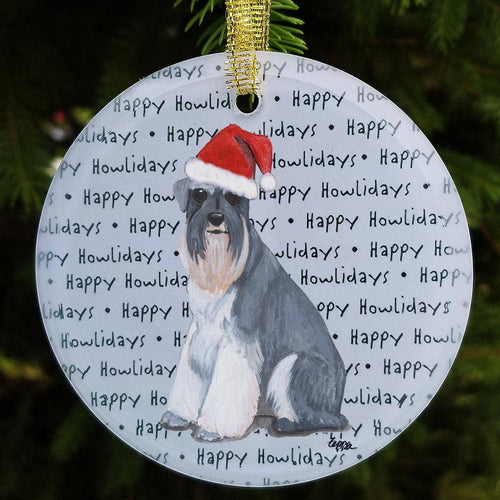 Schnauzer Christmas Ornament