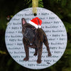 French Bulldog Christmas Ornament