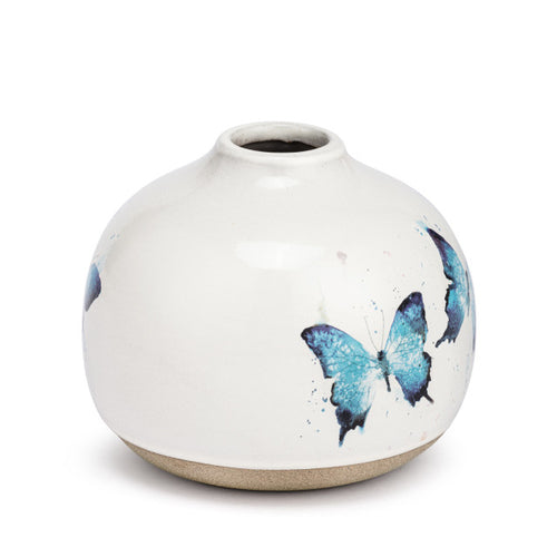 Butterfly Collection - Blue Butterflies Vase