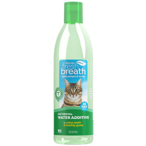 TropiClean Fresh Breath Oral Care Water Additive for Cats - 16oz