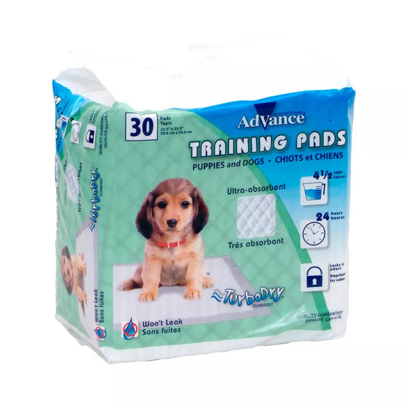 Advance Dog Training Pads with Turbo Dry Technology - 30 Pack
