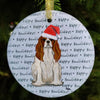 Cavalier King Charles Christmas Ornament