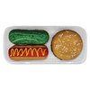 Donut Deli, Pupnic Hamburger, Hot Dog & Pickle Gourmet Donut for Dogs 3pk