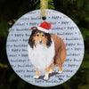 Shetland Sheepdog Christmas Ornament