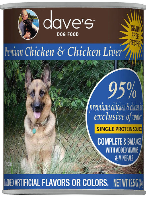 Dave’s 95% Premium Meats™ Canned Dog Food Chicken Recipe