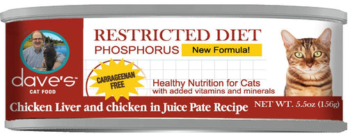 Dave s Pet Food Restricted Diet Phosphorus Chicken Dinner for Cats