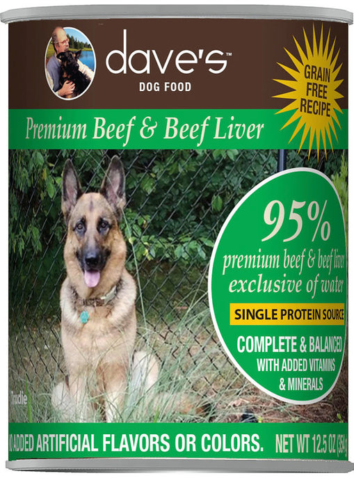 Dave’s 95% Premium Meats™ Canned Dog Food Beef Recipe
