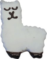 Hand Decorated Llama Dog Cookie