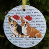 Welsh Corgi Pembroke Christmas Ornament