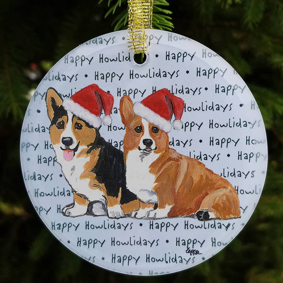 Welsh Corgi Pembroke Christmas Ornament