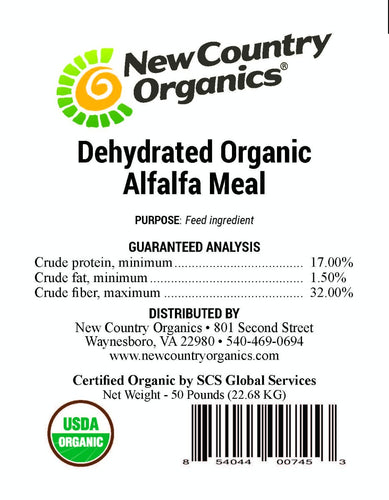 New Country Organics Organic Alfalfa Meal - 50lb