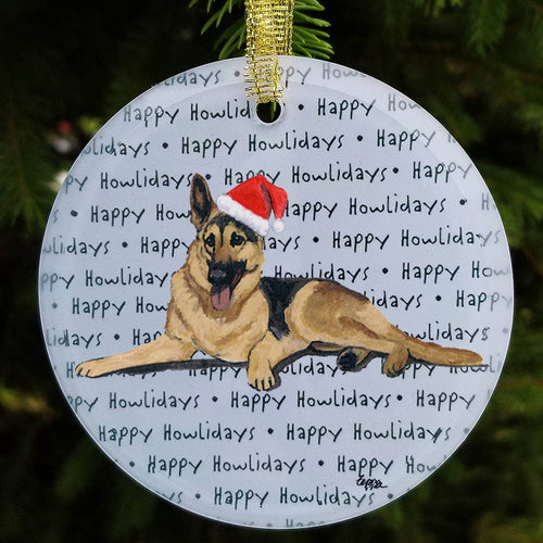 German Shepherd Christmas Ornament