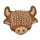 HIGHLAND COW DOG COOKIE