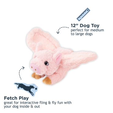 Fling and Fetch Toy for Dogs - Flying Pig