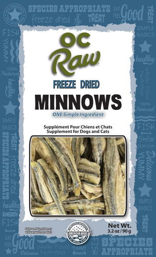 OC Raw Freeze Dried Minnows Dog Treat - 3.2oz