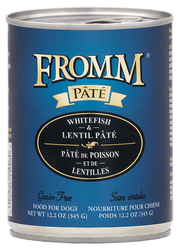 FROMM WHITEFISH & LENTIL PÂTÉ 12.2oz DOG FOOD