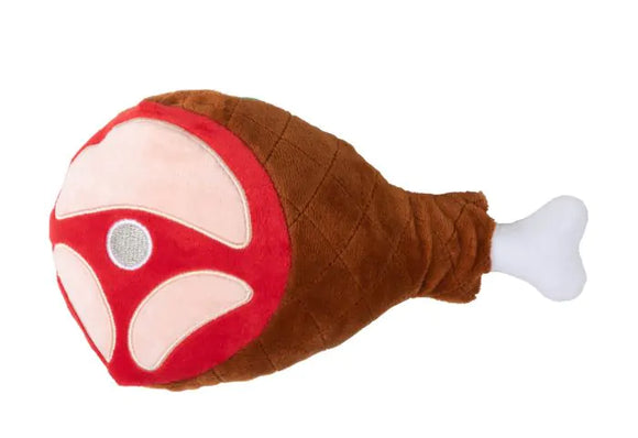 JOLLY FESTIVE HAM DOG TOY