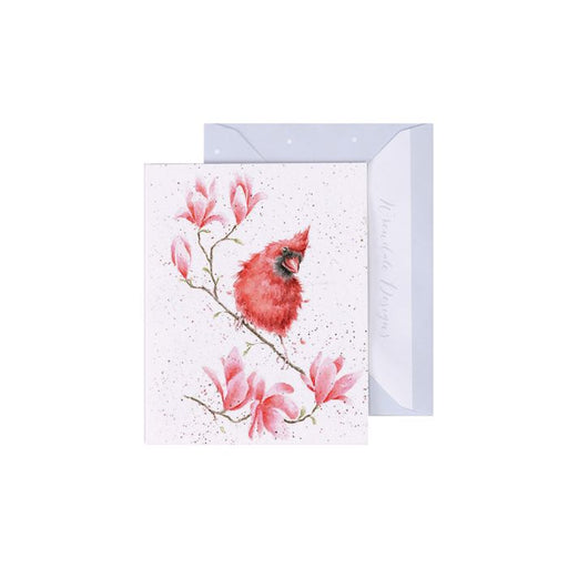 'BLOSSOM' CARDINAL BIRD ENCLOSURE CARD