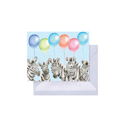 'REALLY WILD' ZEBRA ENCLOSURE CARD