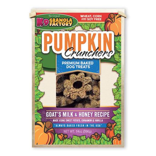 Pumpkin Crunchers, Goat's Milk & Honey Recipe Dog Treats, 14oz