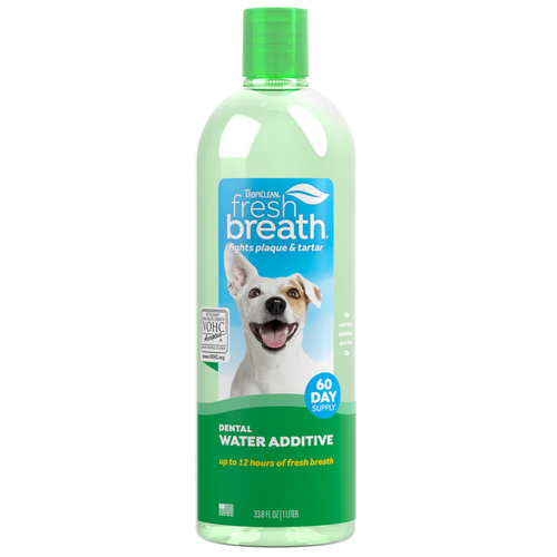 TropiClean Fresh Breath Oral Care Water Additive for Pets - 33.8oz
