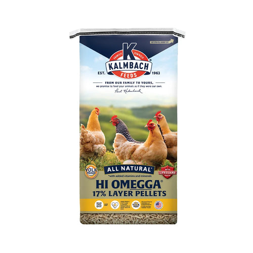 KALMBACH FEEDS HI OMEGGA® CHICKEN LAYER PELLET - 50LB