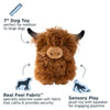 Highland Cow with Squeaker Dog Toy