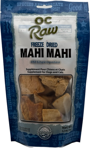 OC Raw Mahi Mahi ~ 3.2 oz Freeze Dried Dog Treat