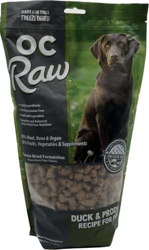 OC Raw Freeze Dried Duck & Produce Meaty Rox for Dogs - 20oz