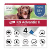 K9 Advantix II Flea & Tick Spot Treatment for Dogs, over 55 lbs, 4 Doses (4-month supply)