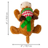 KONG Holiday Cozie™ Plush Reindeer Dog Toy with Squeaker