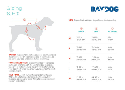 MONTEREY BAY DOG LIFEJACKET OFFSHORE - EXTRA LARGE