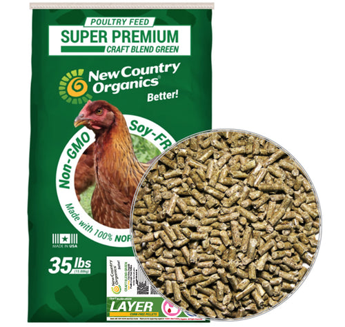 New Country Organics Organic Corn-Free Layer Pellets - 35lb