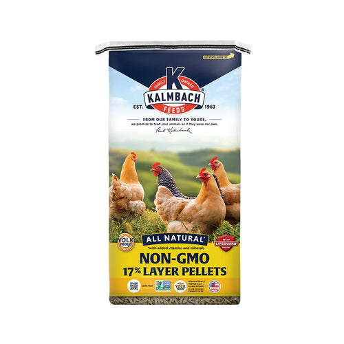 KALMBACH FEEDS 17% Non-GMO Layer Pellets for Chickens and Poultry - 50LB